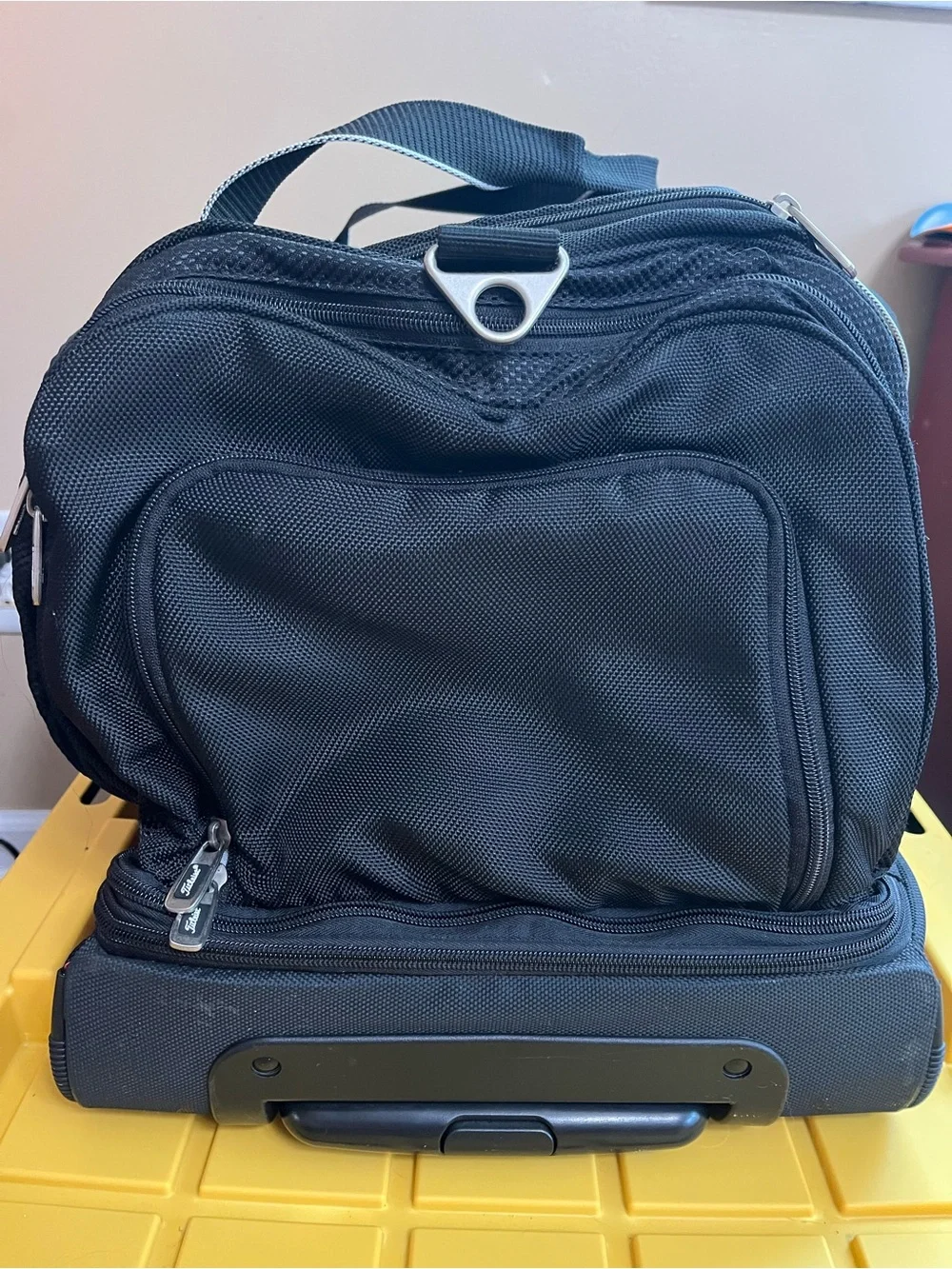 Titleist Black Duffel Bag with White Logo